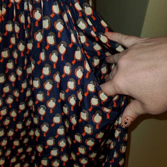 SM Wardrobe Bird Print Mini Dress size M/L - Picture 4 of 5